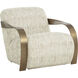 Sonesta Antique Brass / Haute Cobblestone Lounge Chair